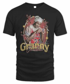 Granny Jordan Chicago Bulls Bootleg Cartoon Parody T-Shirt