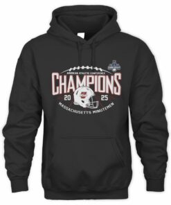 American Athletic Conference Champions Massachusetts Minutemen 2025 Football Helmet Hoodie