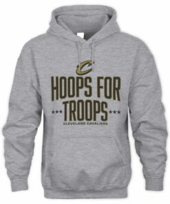 Hoops For Troops Cleveland Cavaliers Team Spirit Basketball Hoodie