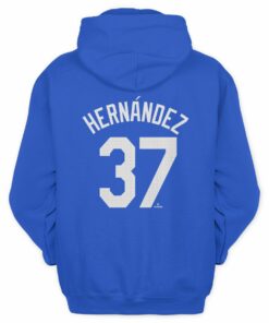 Los Angeles Dodgers 2025 Teoscar Hernandez Back Name Number 37 Champions Hoodie