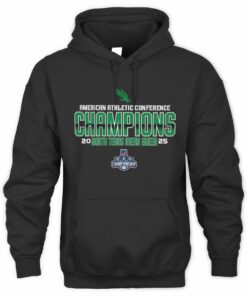 North Texas Mean Green College Football American Athletic Champions 2025 Hoodie