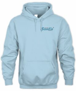 Starkid Merch Retro Logo Light Blue Hoodie