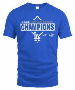 Los Angeles Dodgers 2025 World Series Champions Team Logo T-Shirt
