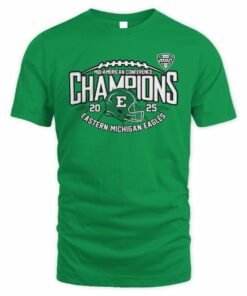 Eastern Michigan Eagles 2025 Mid-American Conference Champions Tee Shirt