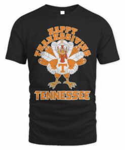 Tennessee Volunteers Happy Thanksgiving Turkey T-Shirt