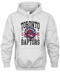 Toronto Raptors 1995 2007 Hardwood Classics Chrome Vintage Logo Hoodie