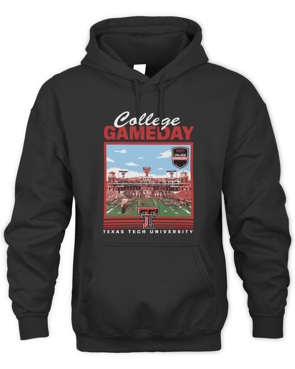 Texas Tech University Stadium College Gameday Football Hoodie