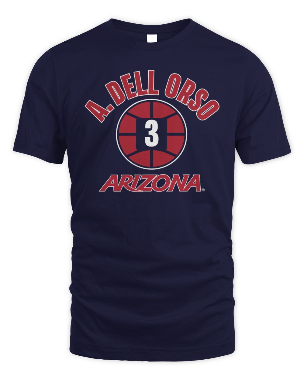 Anthony Dell'Orso Arizona Wildcats Name Number Ball T-Shirt