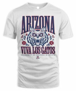 Arizona Wildcats Viva Los Gatos Sugar Skull T-Shirt