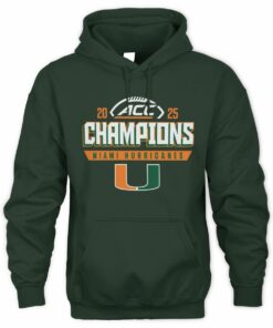 Miami Hurricanes ACC Football Conference Winner 2025 Hoodie