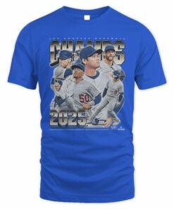 Los Angeles D Baseball 2025 Champs Vintage Team Champion T-Shirt