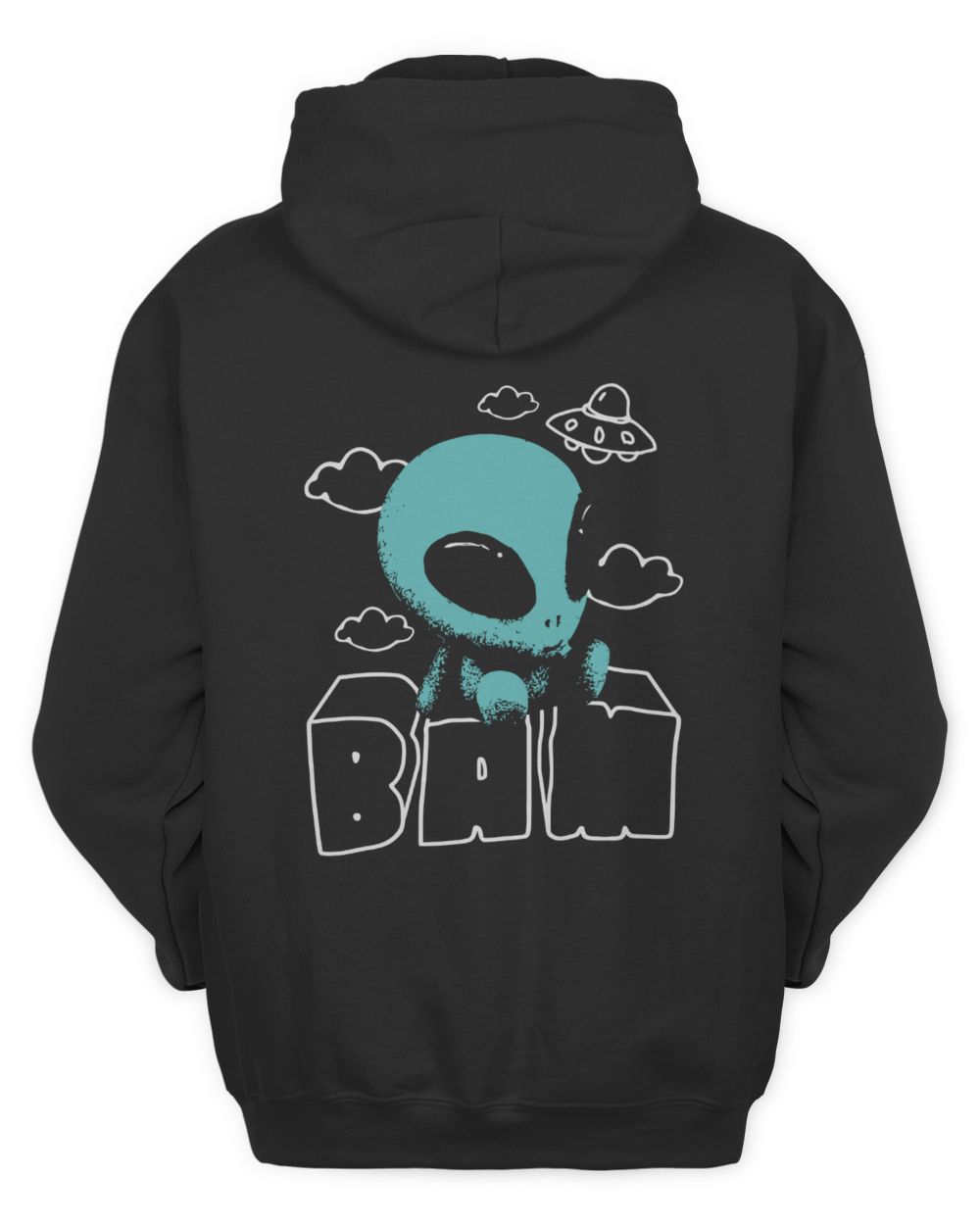 Kanel Joseph Baby Alien Menace Unisex Softstyle Black Merch Hoodie