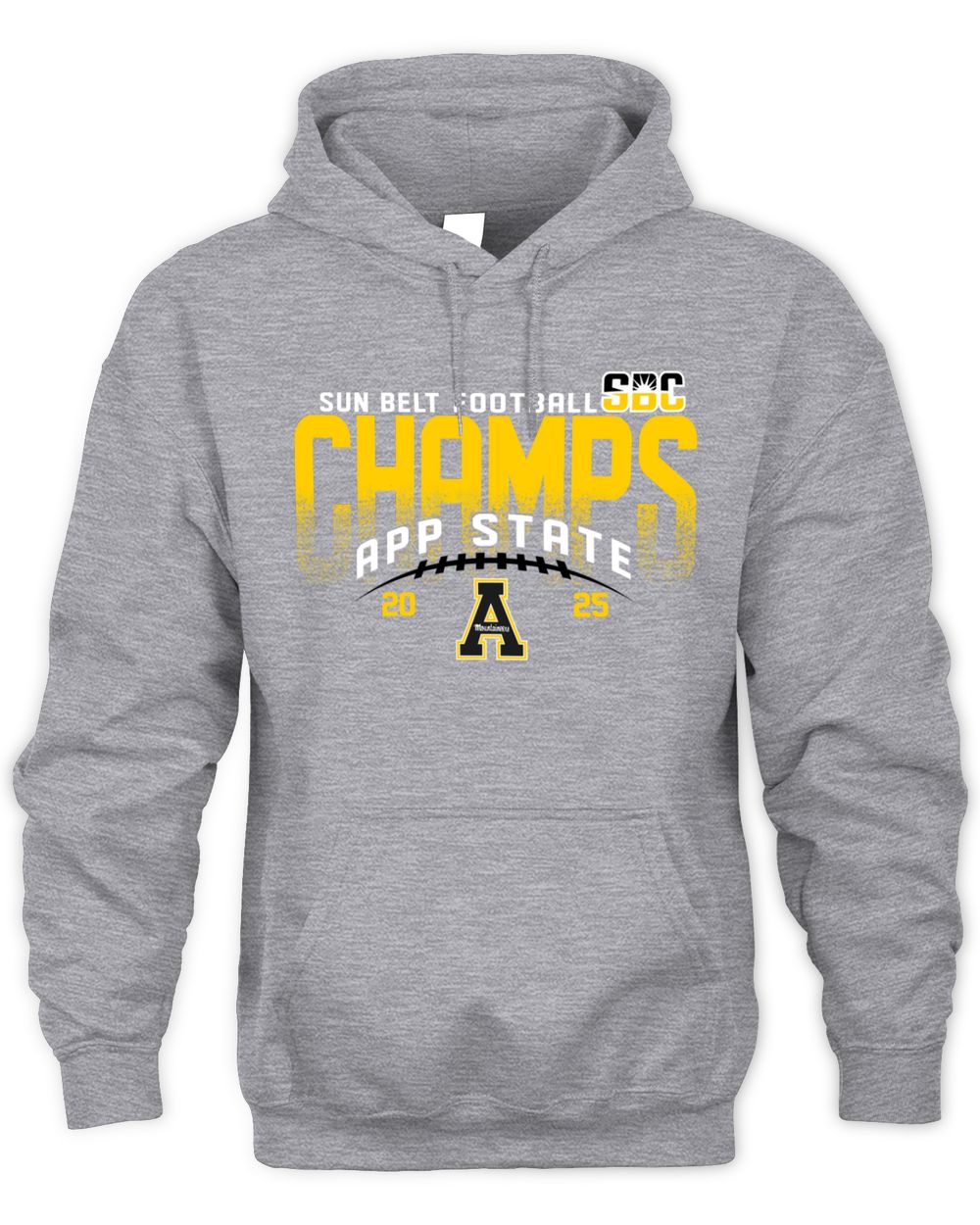 App State Mountaineers 2025 Sun Belt Champs SBC Graphic Hoodie