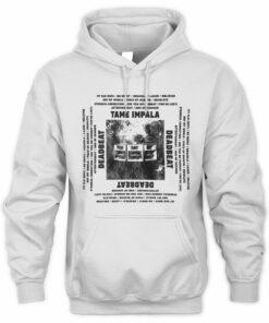 Tame Impala Merch Deadbeat Speaker Tee White Hoodie