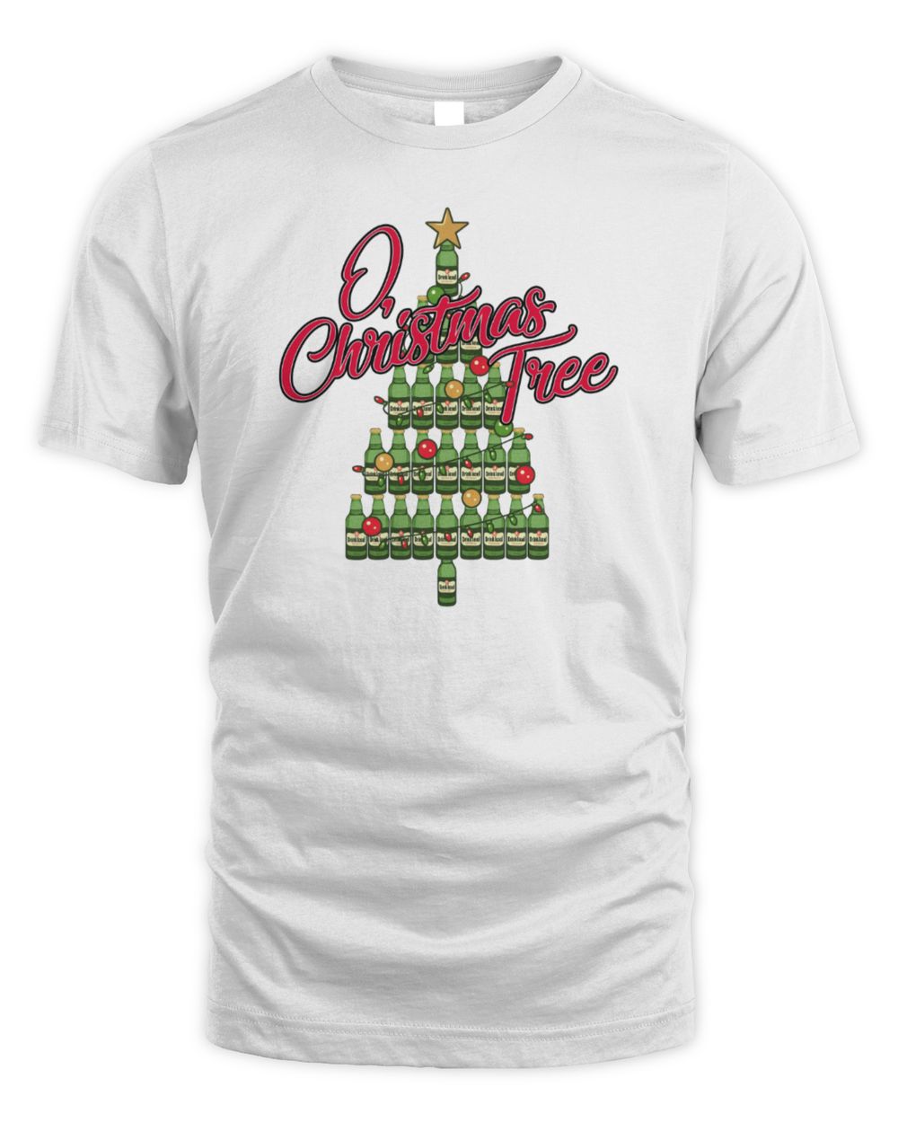 O Christmas Tree Little Kings Bottle Graphic T-Shirt