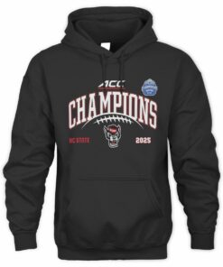 NC State Wolfpack ACC Champions 2025 NCAA College Football Hoodie