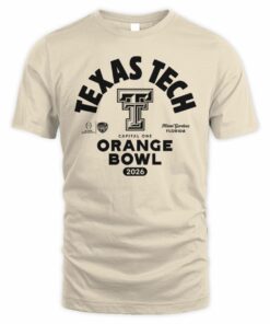 CFP Shop Texas Tech 2026 Capital One Orange Bowl Bound T-Shirt