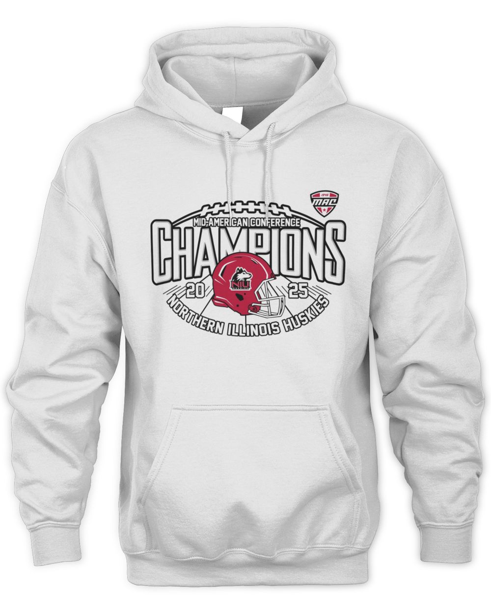 Northern Illinois Huskies 2025 MAC Conference Champions Football Hoodie