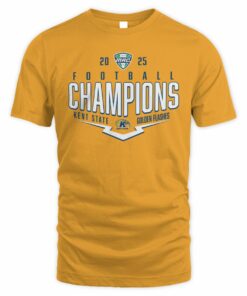Official Kent State Golden Flashes 2025 MAC Football Champions Shirt