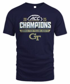 Georgia Tech Yellow Jackets 2025 ACC Football Conference Champions Locker Room T-Shirt