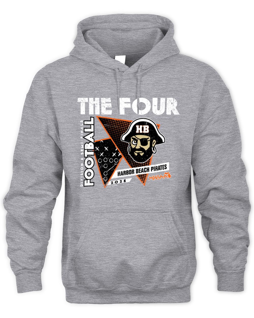 MHSAA Football D8 The Four Harbor Beach Pirates 2025 Sweatshirt Hoodie