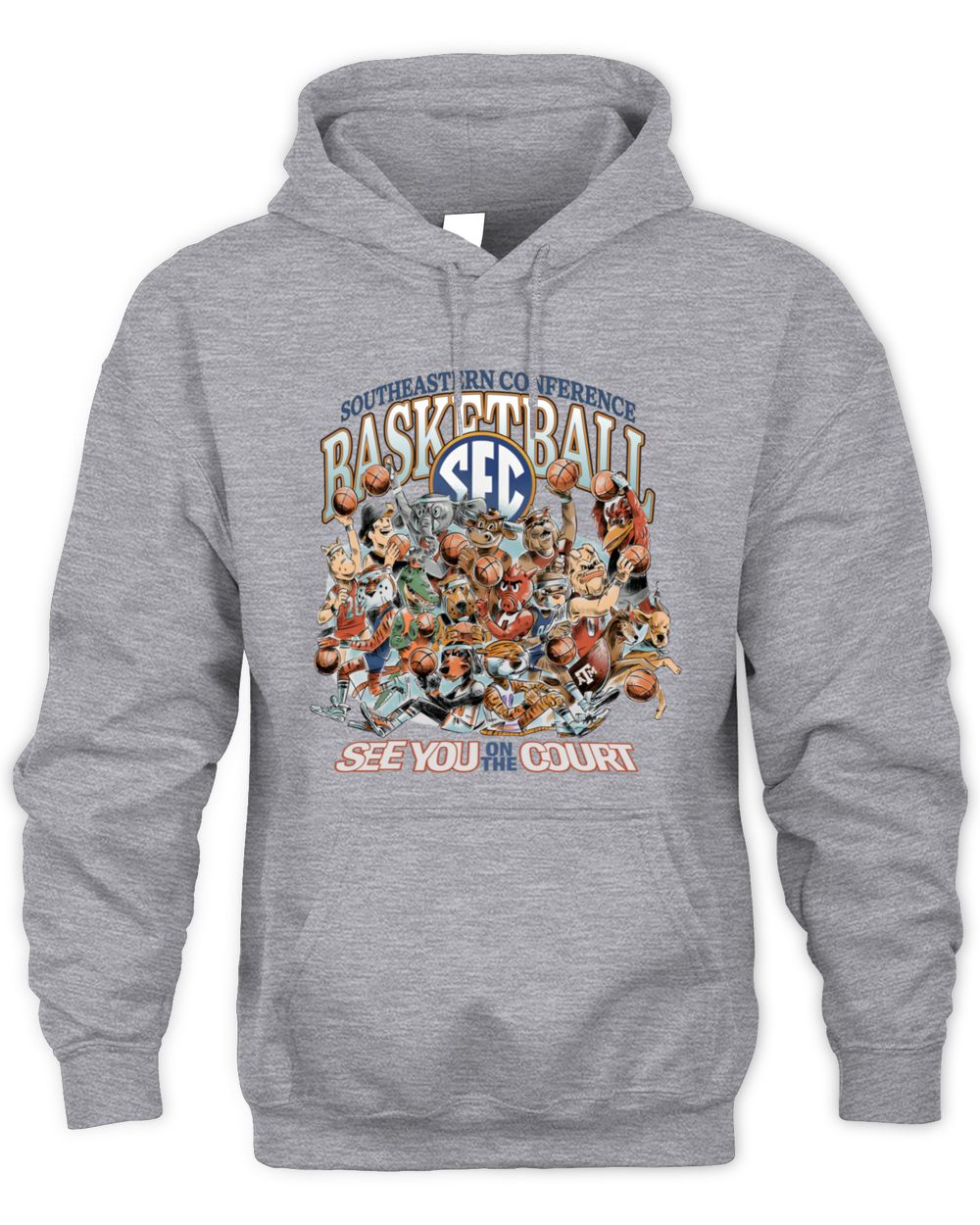 See You On The Court SEC Basketball Mascot Game Hoodie