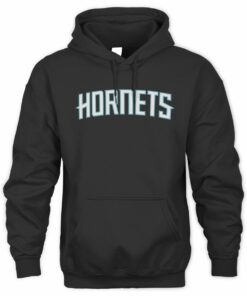 NBA Shop Charlotte Hornets Primary Wordmark  Black Official Hoodie