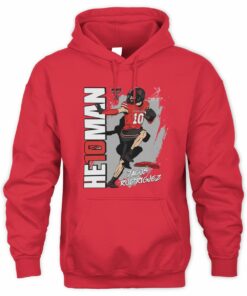 Texas Tech Rodriguez #10 Red Raiders Heisman Football Hoodie