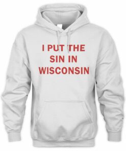 Raygun Sin In Wisconsin Text Hoodie