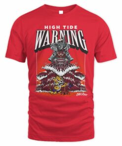 High Tide Warning Mascot Old Row U Coastal Team T-Shirt