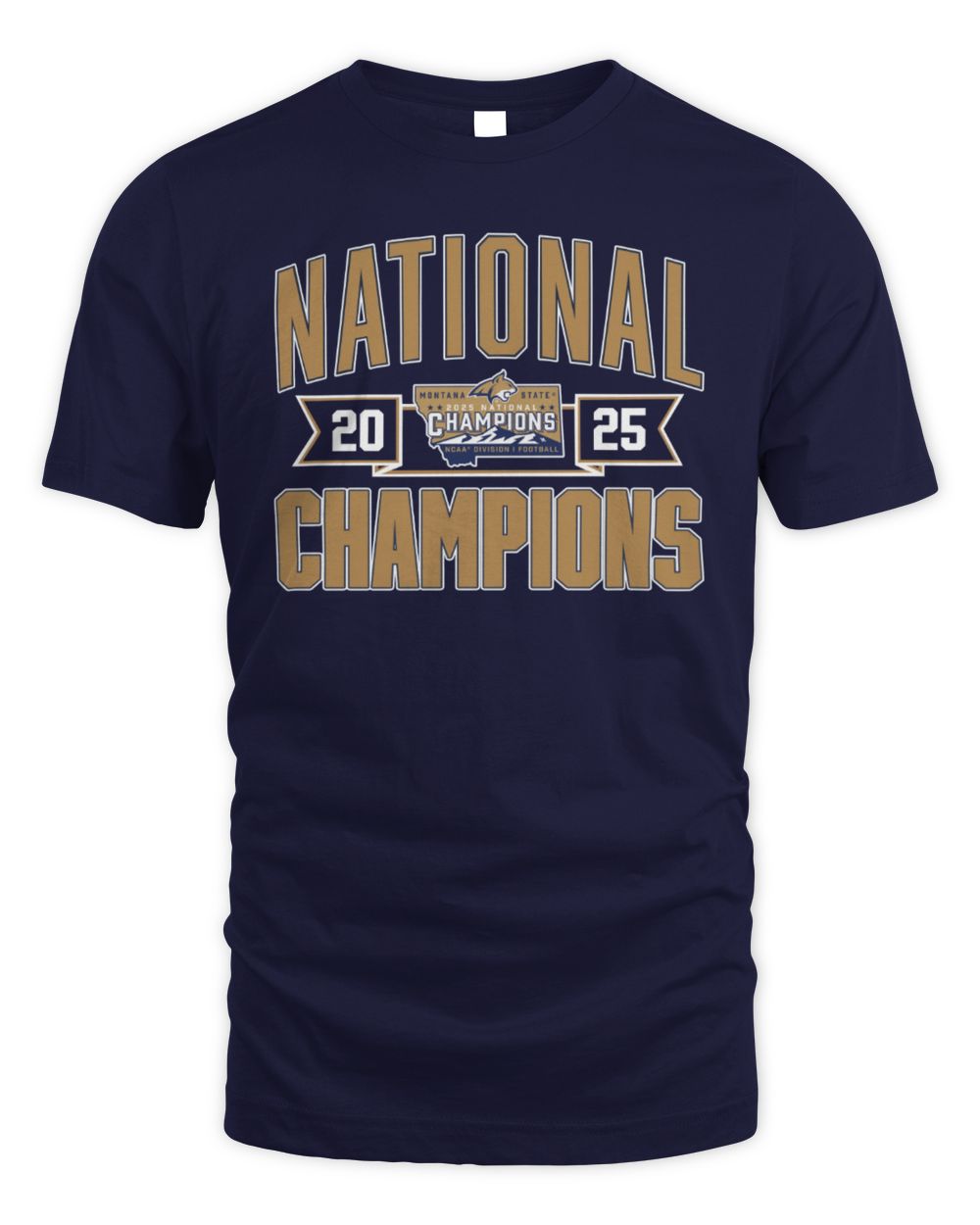 NCAA Shop Montana State Football 2025 FCS Champions T Shirt