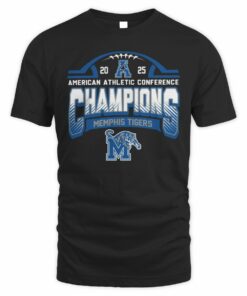 Memphis Tigers AAC Football Champions 2025 American Athletic Conference T-Shirt
