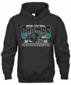 NCAA Shop Sun Belt Champs 2025 Coastal Carolina Chanticleers Helmet Graphic Hoodie