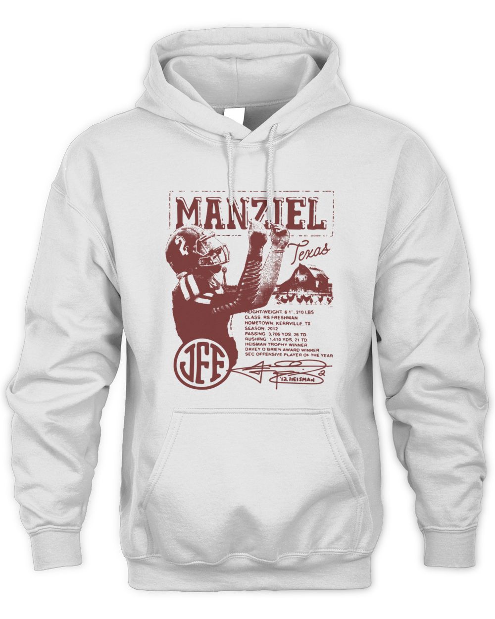 Manziel Heisman Texas A&M 2012 Stats Edition Hoodie
