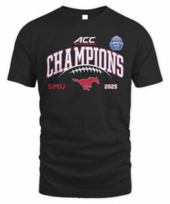 SMU Mustangs Football ACC Champions 2025 T-Shirt Official Team