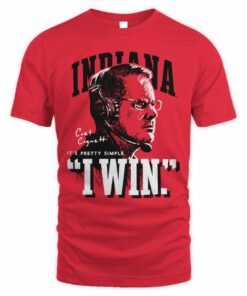 Indiana Hoosiers Coach Cignetti I WIN Crimson T-Shirt