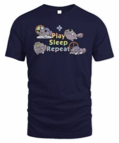 Dandy's World Shop Pebble Play Sleep Repeat Tee Shirt