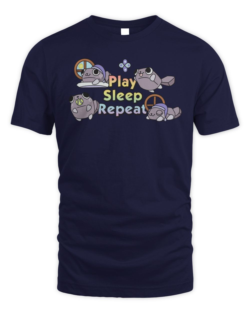 Dandy's World Shop Pebble Play Sleep Repeat Tee Shirt