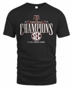 SEC Champions 2025 Texas A&M Aggies Football Graphic T-Shirt