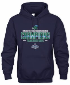 Tulane Green Wave College Football American Athletic Champions 2025 Hoodie
