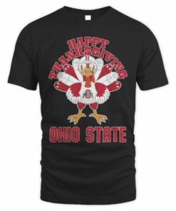 Ohio State Buckeyes Happy Thanksgiving Turkey T-Shirt