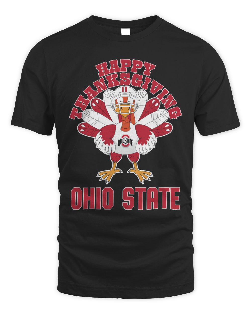Ohio State Buckeyes Happy Thanksgiving Turkey T-Shirt