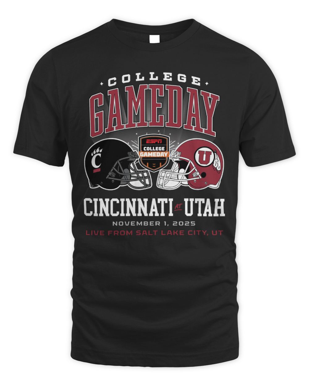 College Gameday Rivalry Cincinnati Vs Utah ESPN Fan Edition T Shirt