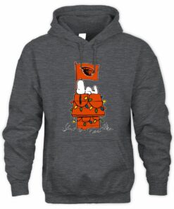 Oregon State Beavers Snoopy House Christmas Lights Hoodie