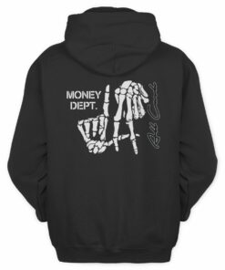 Money Dept Shirt MD Vs All Cash Skeleton LA Black Hoodie
