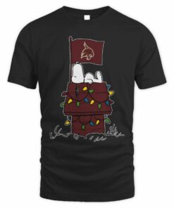 Texas State Bobcats Snoopy House Holiday Lights T-Shirt
