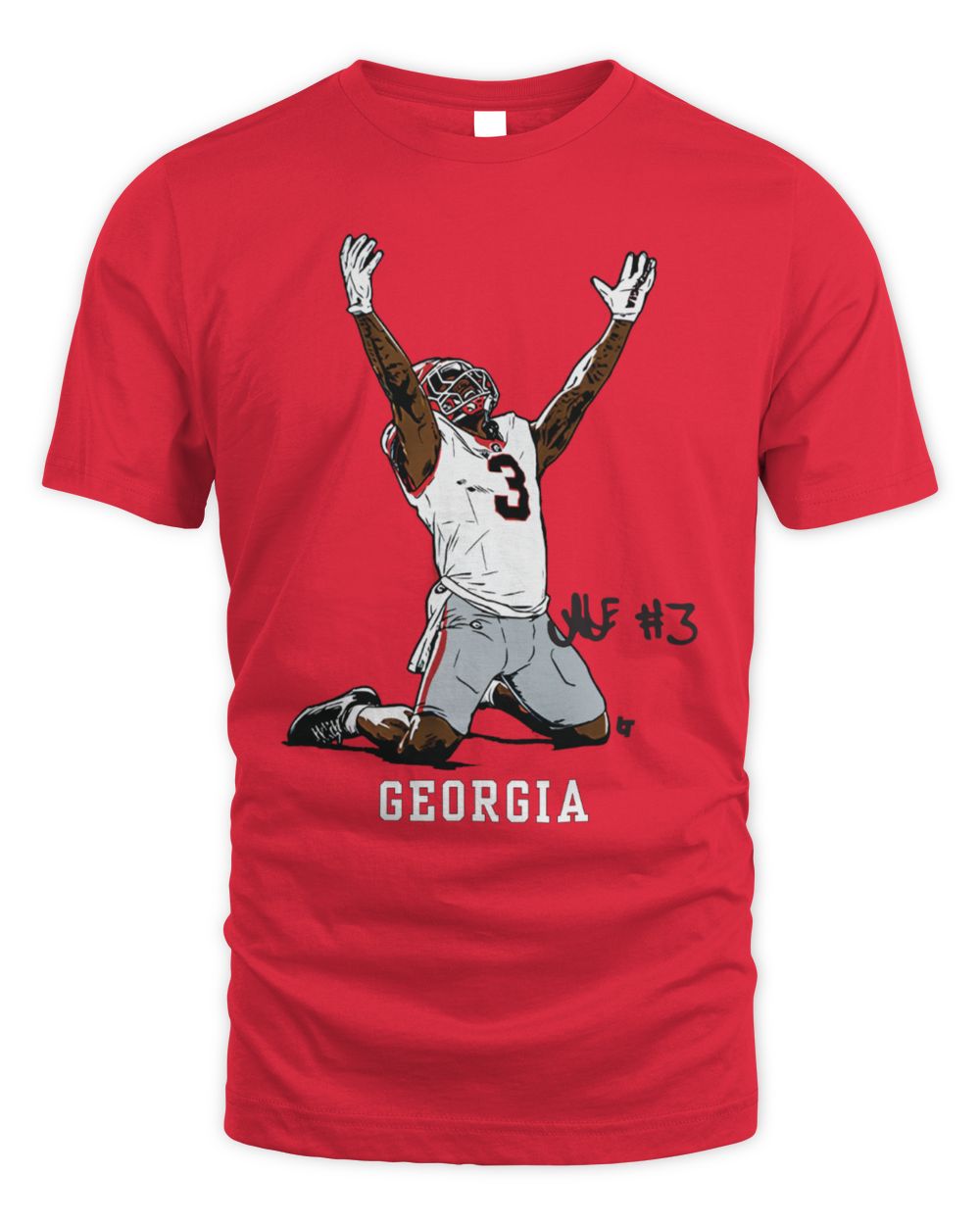 Georgia Football Nate Frazier End Zone Celebration T-Shirt