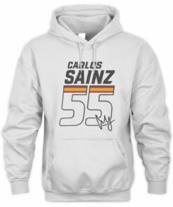 Carlos Sainz Merch Carlos Sainz 55 Unisex Softstyle Hoodie