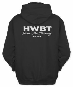 Hwbt Merch From The Driveway Oversized Black Hoodie
