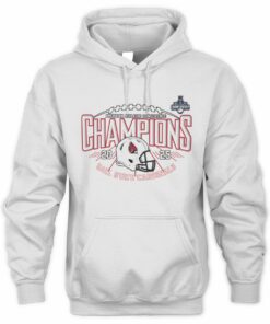American Athletic Conference Champions Ball State Cardinals 2025 Football Helmet Hoodie